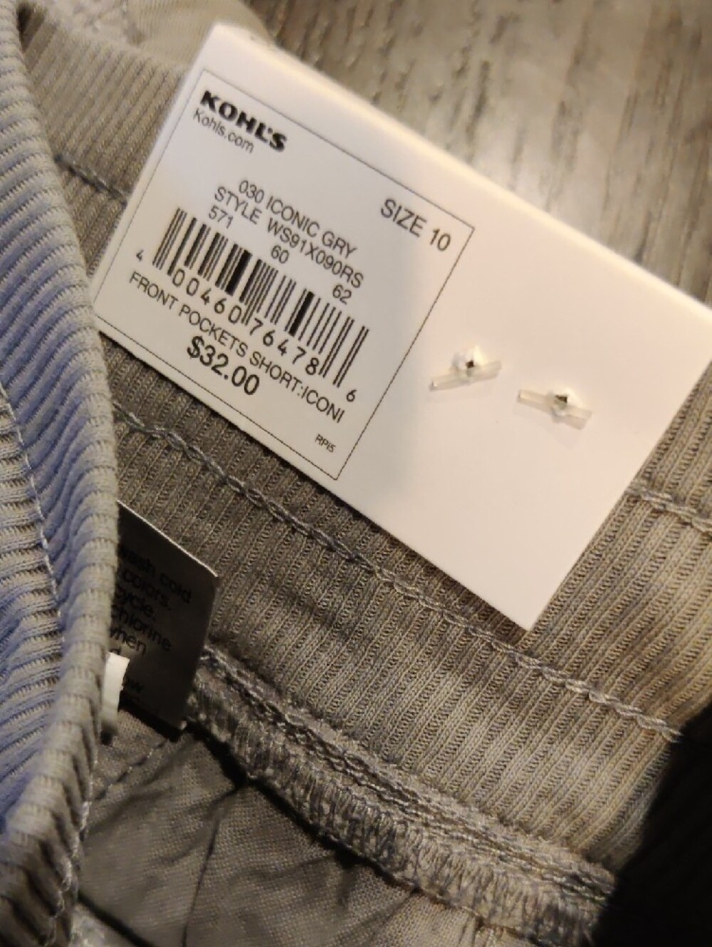 Sonoma Women's Light Gray Cargo Drawstring Shorts - Picture 8 of 8